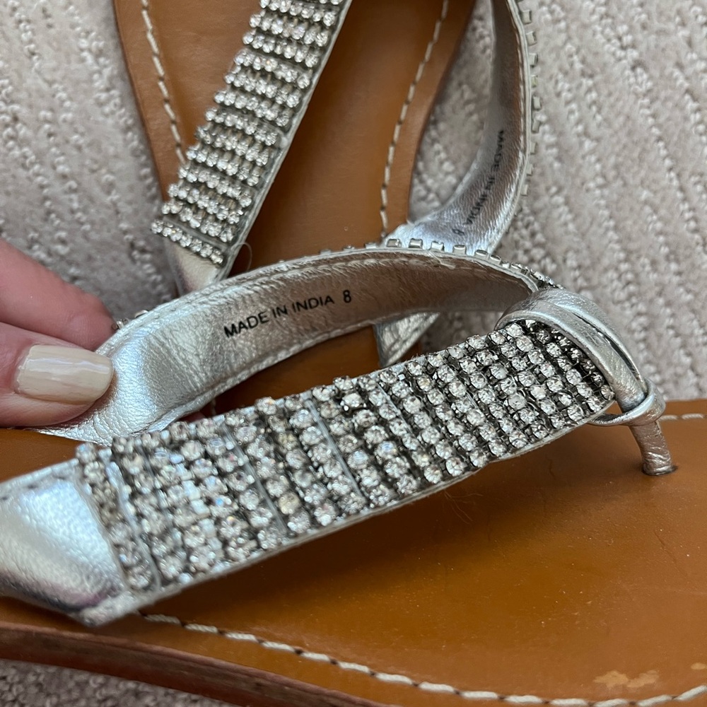 Matisse Silver Rhinestone Sandals - Picture 5 of 7